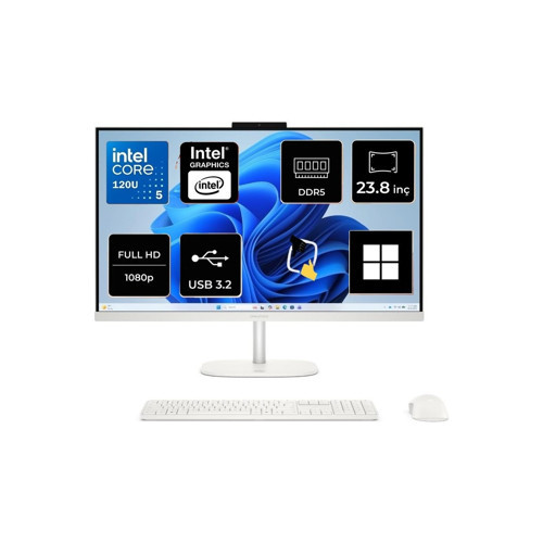 omnistudio 24-CU0009NT Intel Core 5 120U 8gb 1tb SSD W11 Pro 23.8" IPS All In One D61Z0EA Snertech