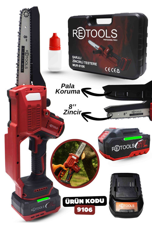 RETOOLS 9106 BORDO ŞARJLI DAL BUDAMA TESTERE
