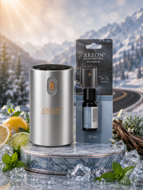 Aromatik Difüzör Gümüş (Klasik Metal) + Arctic Road
