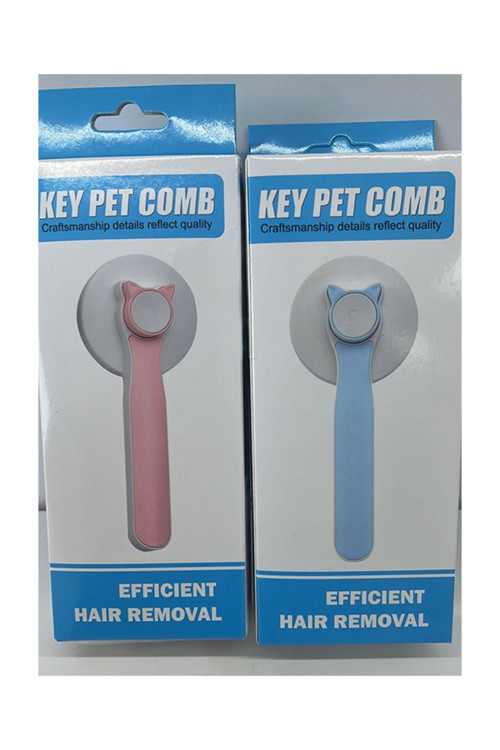 Kedi Köpek Kutulu Kulaklı Tarak Mavi