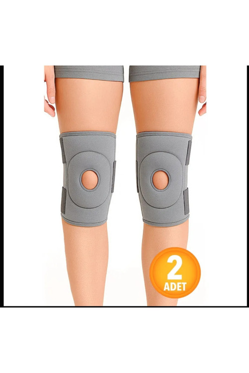 Quanzhou Menisküs İçin Medikal Dizlik Patella Ligament Destekli Termojelli Dizlik 1 Çift/Gri