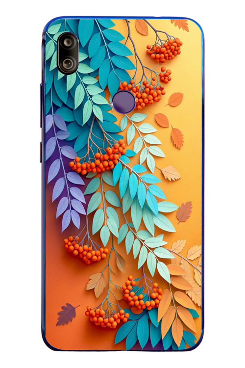 Redmi Note 7 Uyumlu Pastoral Çicekler Baskılı Silikon Kılıf