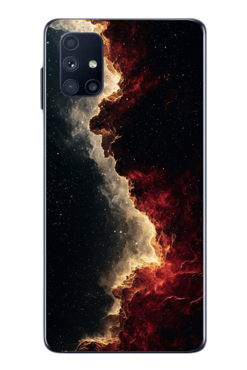 Samsung Galaxy M51 Uyumlu Uzay Boşluğu Baskılı Silikon Kılıf