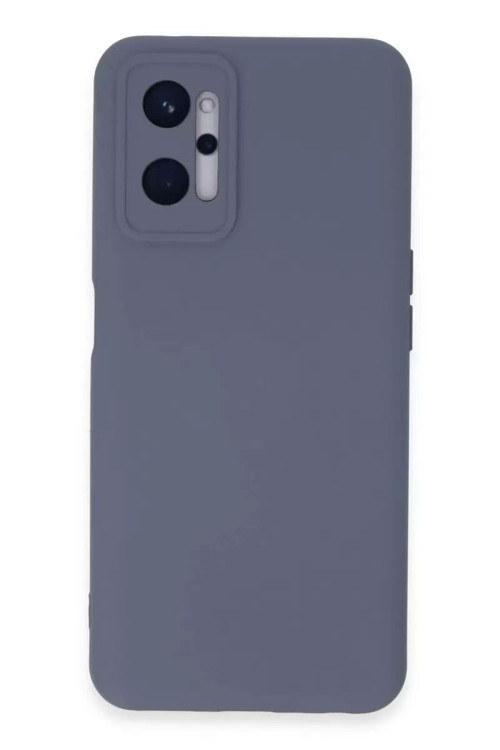 Realme 9i 4G Kılıf Nano içi Kadife Silikon - Gri