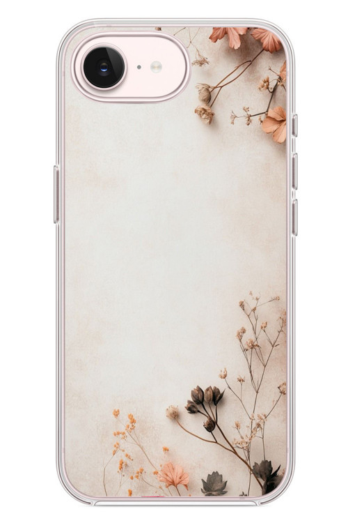 İphone 17e Uyumlu Kuru Dallar Baskılı Silikon Kılıf
