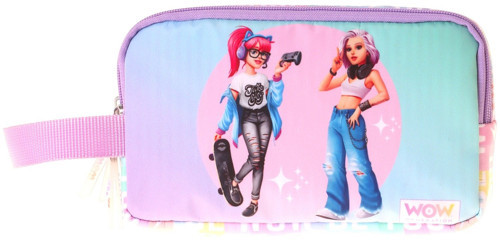 Kız Çocuk Be You Baskılı Yeşil - Mor Renk İlkokul Kalem Çantası - Kalemlik - W6087