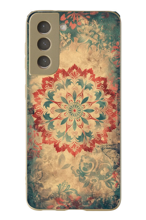 Samsung Galaxy S21 Fe Uyumlu Ebru Çizgisel Baskılı Silikon Kılıf