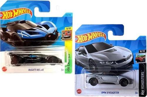 2 Araç Set - Bmw i8 Roadster & Bugatti Bolide (1/64)