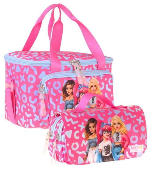 Kız Çocuk Girl Friends (Kırmızı) Thermo Beslenme Çantası ve Kalemlik Seti - SETWG-W6060