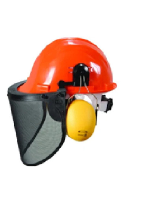 Ge 1280-4 Vidalı Baret Kulaklık Tel Örgü Vizor