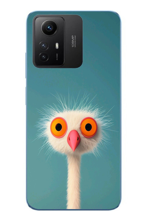 Redmi Note 12S Uyumlu Şaşkın Hayvan Baskılı Silikon Kılıf