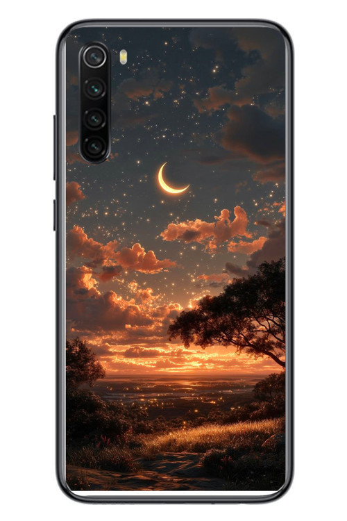 Redmi Note 8 Uyumlu Ay Gecesi Baskılı Silikon Kılıf