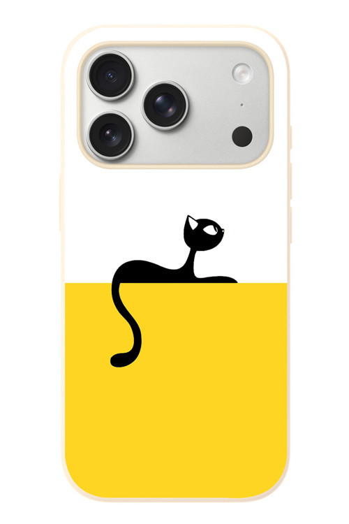 İphone 17 Pro Uyumlu Dişi Kedi Baskılı Silikon Kılıf