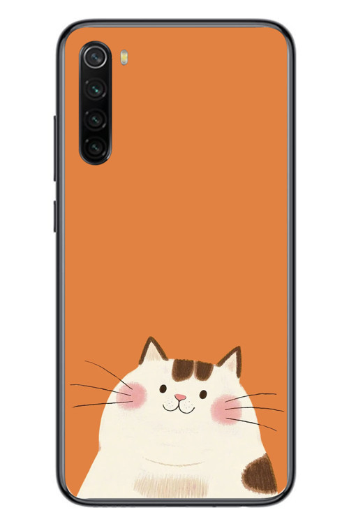 Redmi Note 8 Uyumlu Kedi Baskılı Silikon Kılıf