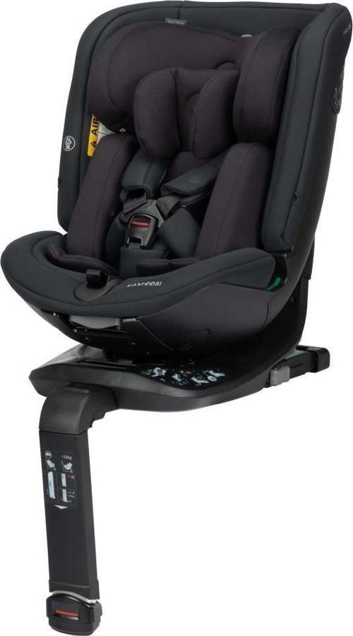 Spinel 360 Plus i-Size Dijital Göstergeli Dönebilen Yatabilen Isofix'li 0-36 kg Oto Koltuğu Authentic Black