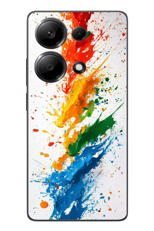 Redmi Note 13 Pro 4G Uyumlu Renk Skalası Baskılı Silikon Kılıf