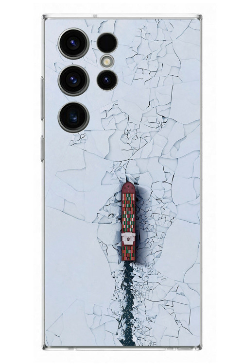 Samsung Galaxy S23 Ultra Uyumlu Yük Gemisi Baskılı Silikon Kılıf