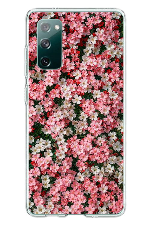 Samsung Galaxy S20 Fe Uyumlu Ahenkli Papatyalar Baskılı Silikon Kılıf