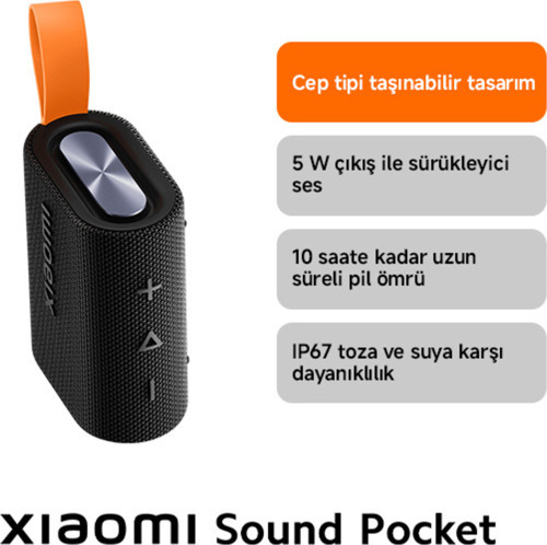 S28D 5W İp67 Taşınabilir Bluetooth Hoparlör - Siyah