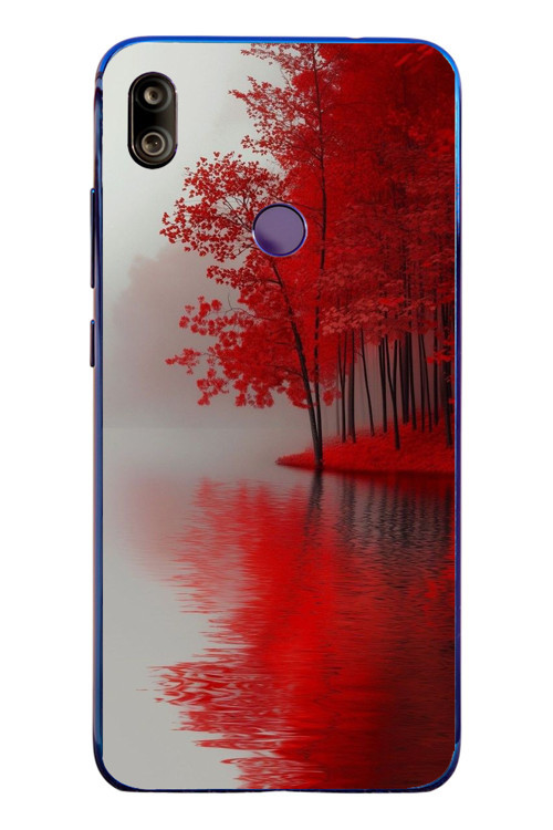 Redmi Note 7 Uyumlu Sonbahar Gölü Baskılı Silikon Kılıf
