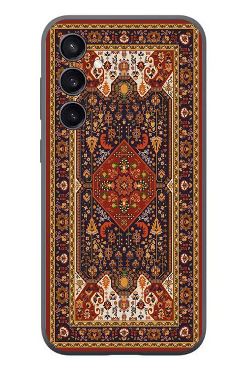 Samsung Galaxy S23 Uyumlu Anadolu Motif Halısı Baskılı Silikon Kılıf