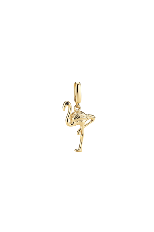 Flamingo Kilitli Charm Kolye Ucu