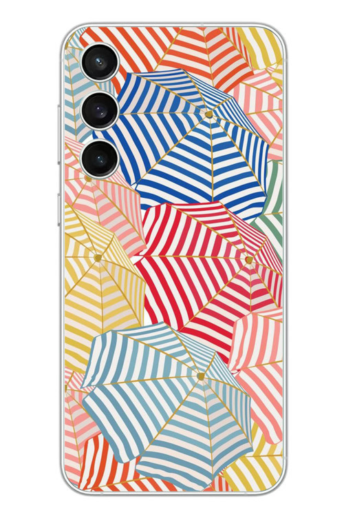 Samsung Galaxy S23 Fe Uyumlu Şemsiyeler Baskılı Silikon Kılıf