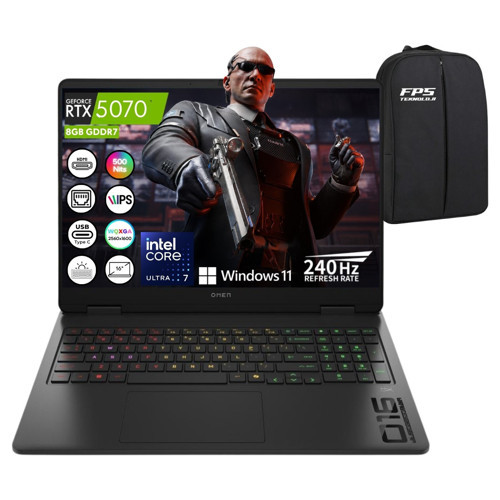 Omen Slim Gaming 16-AN0025NT Ultra 7-255H RTX5070 64GB Ram 4tb SSD 16" IPS Wqxga 240Hz W11 CJ8V8EA Taşınabilir Bilgisaya