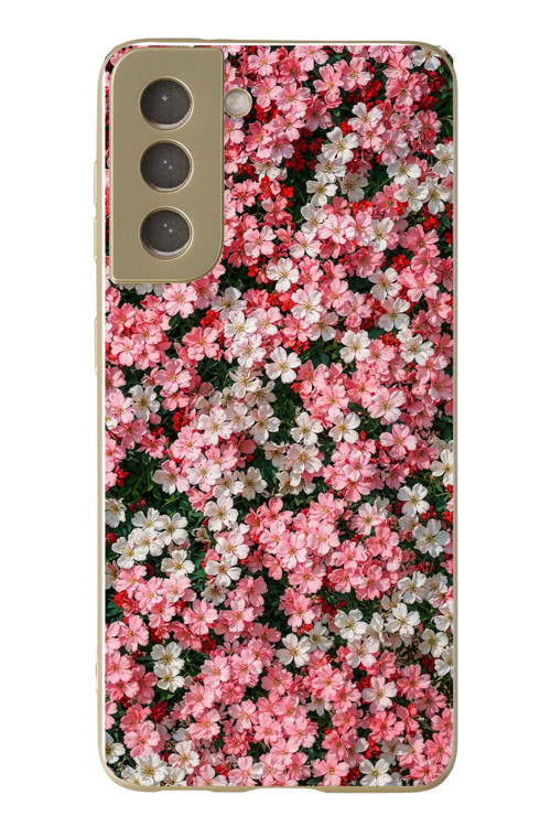 Samsung Galaxy S21 Fe Uyumlu Ahenkli Papatyalar Baskılı Silikon Kılıf