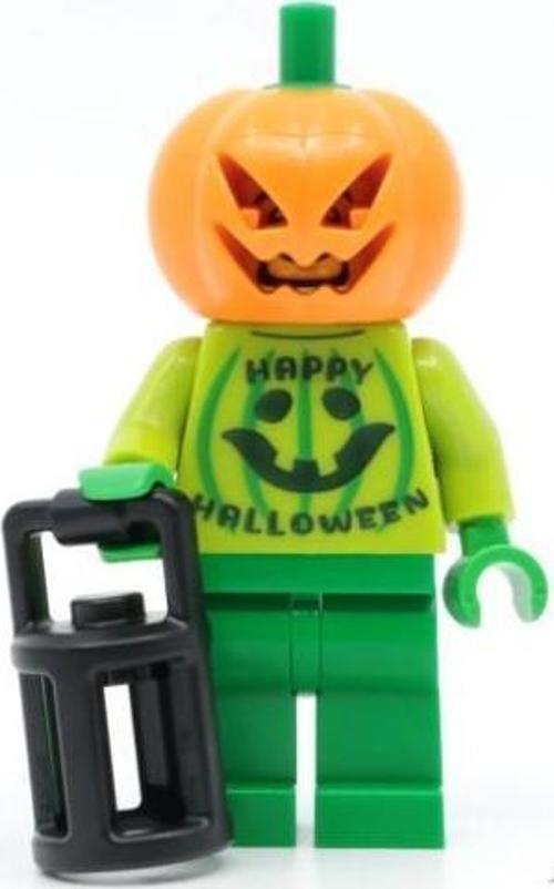 Orjinal Lego Minifigür Halloween character with a Jack O’ Lantern Costume