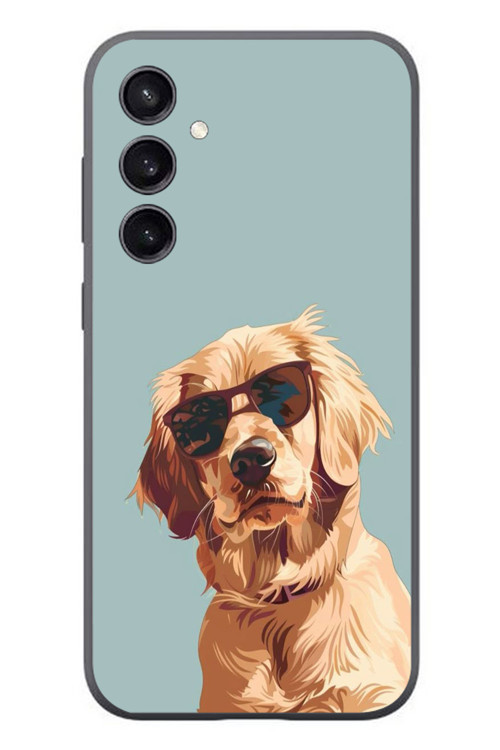 Samsung Galaxy S23 Uyumlu Karizmatik Köpek Baskılı Silikon Kılıf