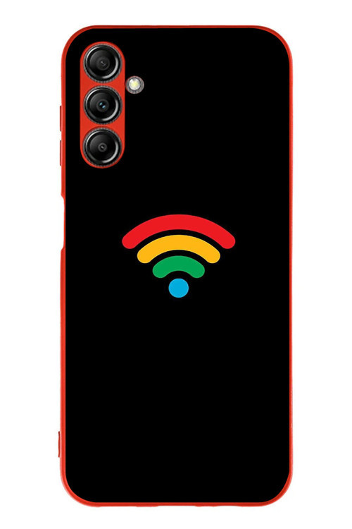 Samsung Galaxy A14 Uyumlu Wifi Simgesi Baskılı Silikon Kılıf