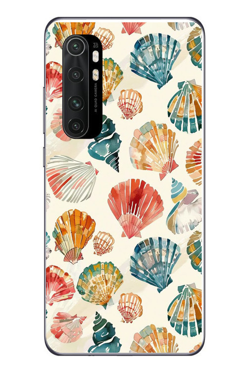 Xiaomi Mi 10 Lite Uyumlu Deniz İncileri Baskılı Silikon Kılıf