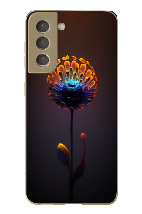Samsung Galaxy S21 Fe Uyumlu Büyülü Çiçek Baskılı Silikon Kılıf