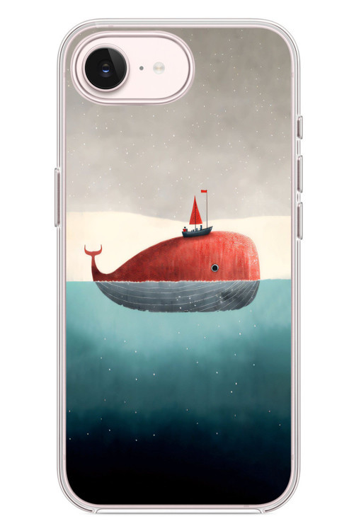 İphone 17e Uyumlu Balina Baskılı Silikon Kılıf