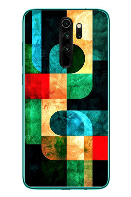 Redmi Note 8 Pro Uyumlu Modern Çizgiler Baskılı Silikon Kılıf