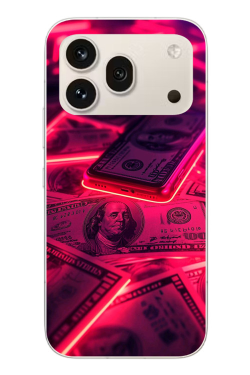 Honor 600 Pro Uyumlu Kızıl Dolarlar Baskılı Silikon Kılıf