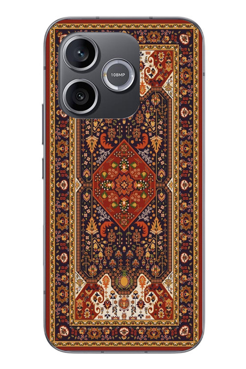 Honor 600 Uyumlu Anadolu Motif Halısı Baskılı Silikon Kılıf