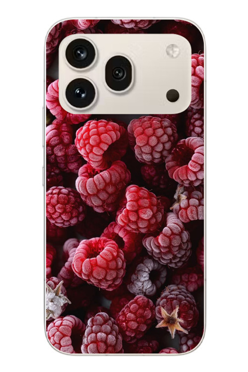 Honor 600 Pro Uyumlu Ahududu Frambuaz Baskılı Silikon Kılıf