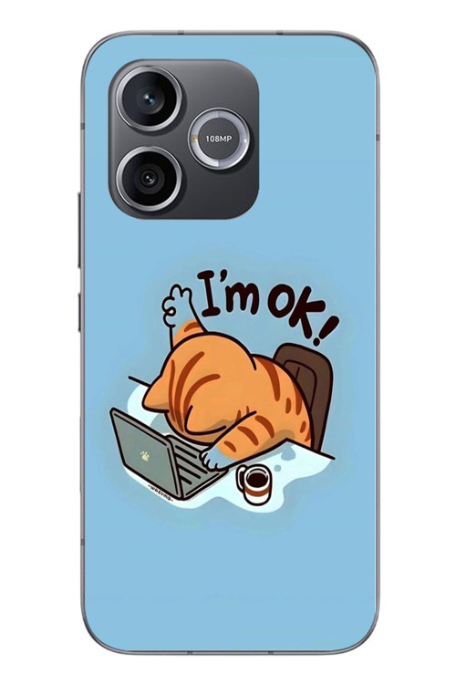 Honor 600 Uyumlu l'M Ok Baskılı Silikon Kılıf