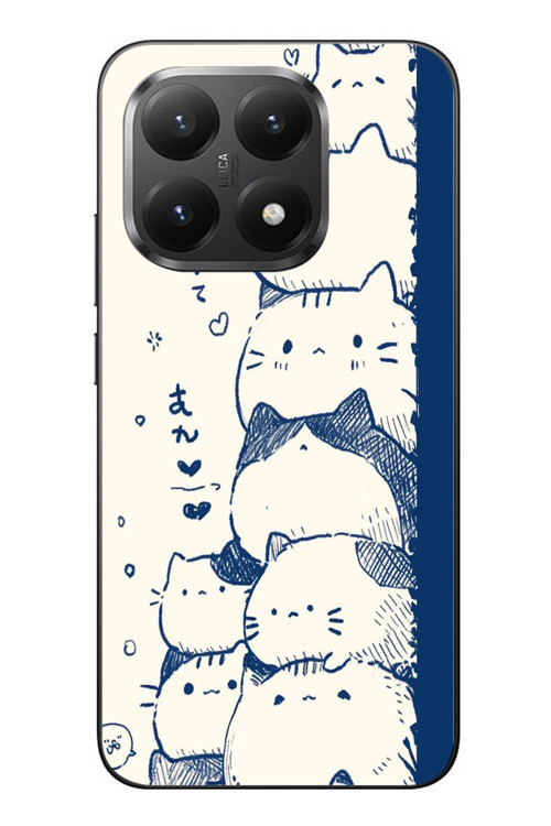 Xiaomi Mi 15T Uyumlu Mavi Kedi Kardeşliği Baskılı Silikon Kılıf