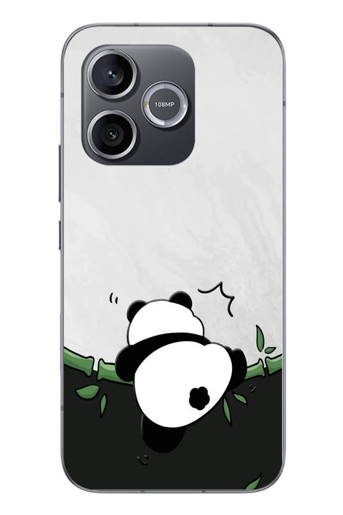 Honor 600 Uyumlu Bambuya Çıkan Panda Baskılı Silikon Kılıf