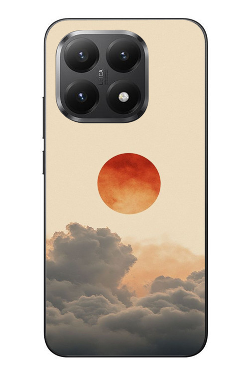 Xiaomi Mi 15T Uyumlu Bulut Ve Güneş Baskılı Silikon Kılıf