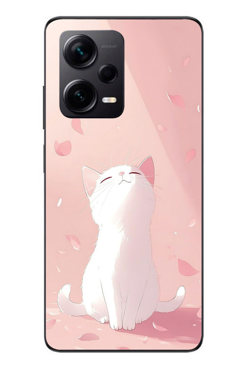 Redmi Note 12 Pro Plus Uyumlu Minnoş Kedi Baskılı Silikon Kılıf