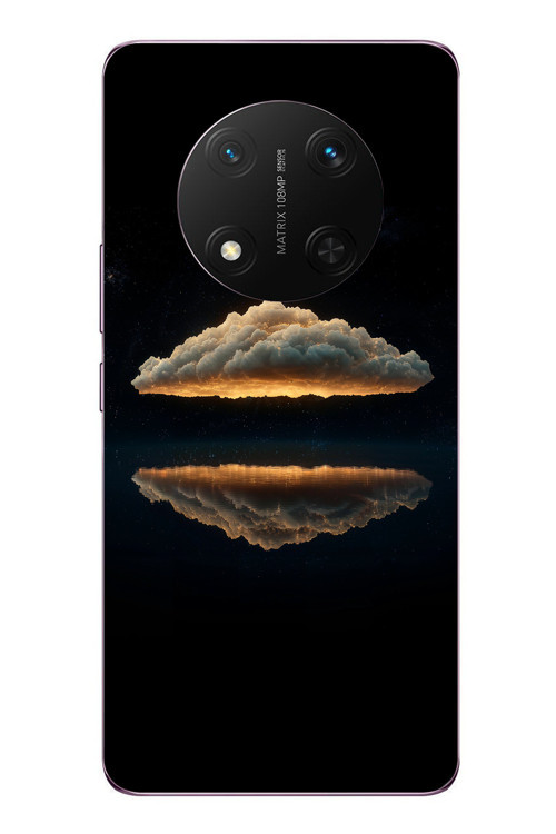 Honor Magic 7 Lite Uyumlu Bulut Yansıması Baskılı Silikon Kılıf