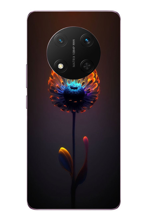 Honor Magic 7 Lite Uyumlu Büyülü Çiçek Baskılı Silikon Kılıf