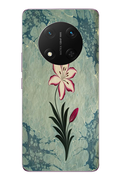 Honor Magic 7 Lite Uyumlu Çiçek Deseni Baskılı Silikon Kılıf