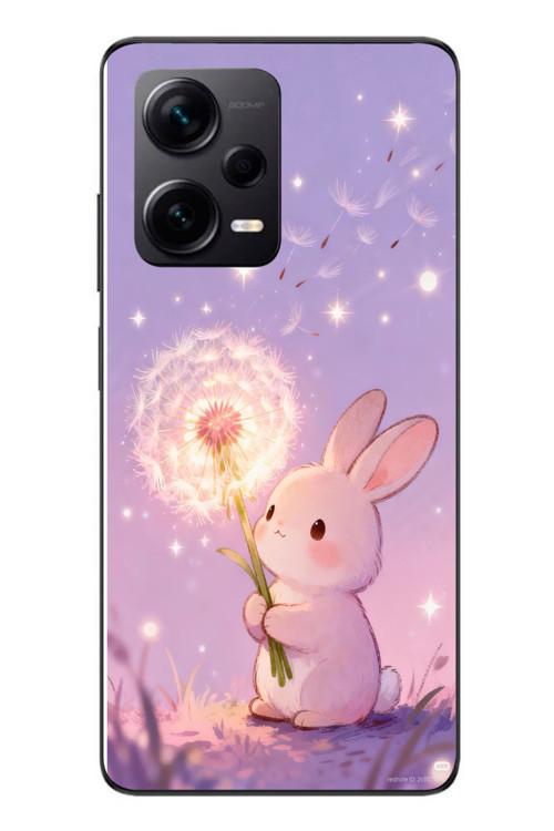 Redmi Note 12 Pro Plus Uyumlu Büyülü Tavşan Baskılı Silikon Kılıf