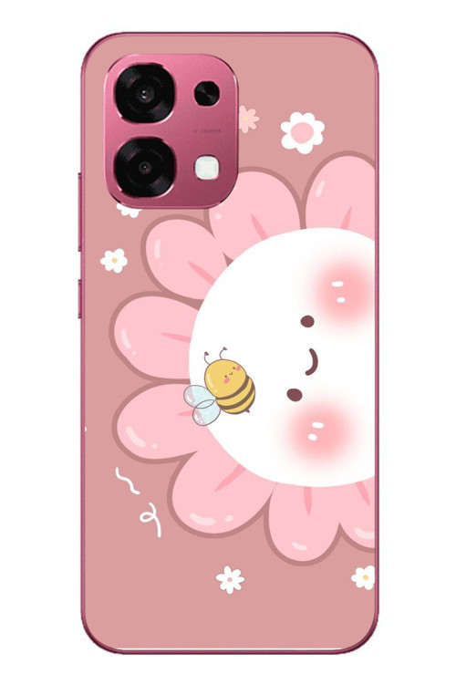Oppo A6 Pro Uyumlu Papatyam Baskılı Silikon Kılıf