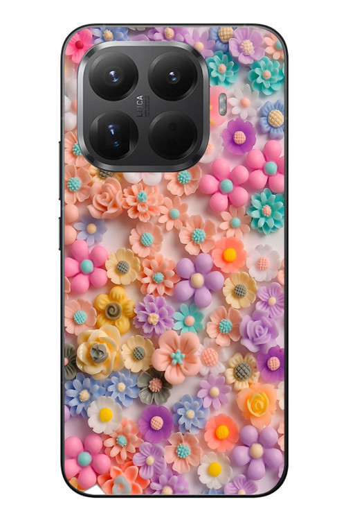 Xiaomi Mi 15T Pro Uyumlu Çiçek Bükleleri Baskılı Silikon Kılıf